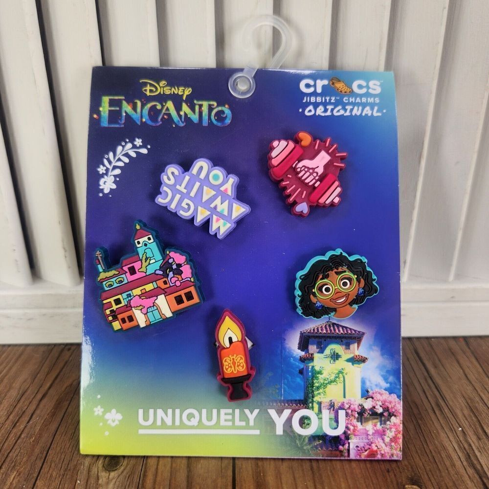 CROCS Jibbitz Disney Encanto Multi Pack Shoe Charms Original 5 Pack Rubber NEW
